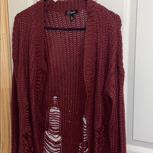 Maroon Cardigan